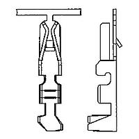 Hirose Electric DF1E-2022SCFA ຕິດຕໍ່ CRIMP CONTACT