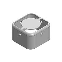 Masach Tech MS128-10F ກະແຈປ້ອງກັນ EMI/RFI, ສອງສ່ວນ 12.8 x 12.3 x 7.5mm ກະແຈປ້ອງກັນ RF/EMI ສອງສ່ວນ ດວ້ຍການດຶງບໍ່ມີຕໍ່ຕາມ (CRS)