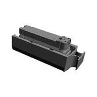 AMP Connectors - TE Connectivity 368376-1 ກອງປະກອບ Receptacle Housing 81P REC HSG ASSY SIEMENS ສີດຳ