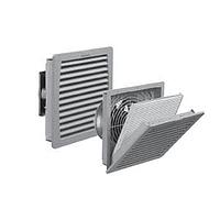 Hammond Manufacturing PF42500T12BK24 ພັດລະກອນພັດລະກອນອາກາດ 94 CFM Filter Fan, 24VDC N12 - ສີດຳ