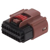 Aptiv 13625155 ຕົວເຊື່ອມ 16 ທາງ ຍິງ APEX 150 ປິດກັນນ້ຳ ສີນ້ຳຕານ CONN