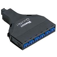 Panduit FQ9N-12-10U ຕົວເຊື່ອມເສັ້ນແສງໄຟເບີ 12-ເສັ້ນ QN SFQ cassette, ມາດຕະຖານ OS2