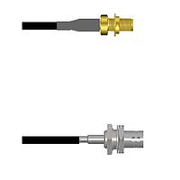 Amphenol Custom Cable Q-2W0040003018i ສາຍສະບັບ RF SMA-SJB/BNC-SJB G174 18I