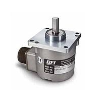 Sensata Technologies - BEI Sensors 01079-045 ຕູ້ລະຫັດ Absolute Absolute Encoder Square Flange, Shaft Seal, 10 bits Natural Binary, 5-28V in/out, clockwise increase count, End Output Termination, 19pin connector