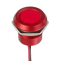 APEM Q22Y5ARXXSR12E ອິນດິເຄເຕີ Supr Bright RED LED 12VDC 22mm Anodized