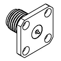 Radiall R125620000 ປາເນລ ຮີເຊບເຕຄເລດ SMA / SQUARE FLANGE JACK RECEPTACLE ມີການຕິດຕໍ່ SHOULDER