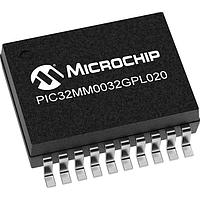 Microchip Technology PIC32MM0032GPL020T-E/SS ມາຄຣອຄຄອນເຕີ 32 Bit MCU, 32KB Flash, 8KB RAM, 25MHz, MCCP/SCCP, CLC