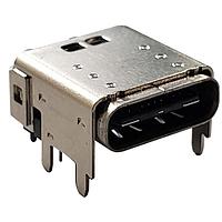 Adam Tech USB-C40-S-RA-CS5A-A-EH-BK ຕູ່ມິມຊັນ USB Type C USB 4.0 Type C Connector, Edge Hang, 40Gbps