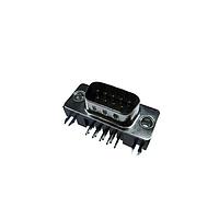 Adam Tech DE09-PN-24 ປລັກ CONN D-SUB PLUG 9POS R/A SLDR