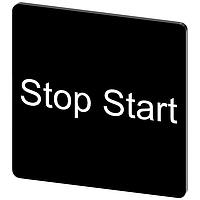 SIEMENS 3SU19000AE160DC0 ປ້າຍປະກັບ, ປ້າຍປະກັບເລີ່ມຢຸດ INSCR., ສີດຳ 27 X 27MM, ຢຸດເລີ່ມ