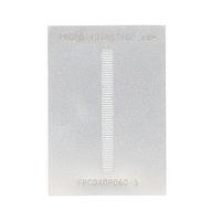 Chip Quik FPC040P060-S ປຸ່ມຊອກເກັດ & ອາແດບເຕີ FPC/FFC SMT Connector (0.4 mm pitch, 60 pin ຫຼື ຕໍ່ຫຼາຍ) Stencil