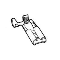 AMP Connectors - TE Connectivity 180388-1 ປຸ່ມຮັບ 250 FLAG FASTON REC