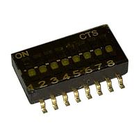 CTS Electronic Components 218-8LPSTRF ສະຫນັບ DIP 8 ຕໍ່. ຮູບແບບຕ່ຳ ປິດການປິດກັນດ້ານລຸ່ມ ເທັບອອບ