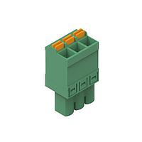 Wurth Elektronik 691304500003 ປລັກ WR-TBL 5.08mm pitch Monoblock Cable Green Vertical cable entry Plug Screwless Push In 3P