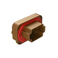 Amphenol SINE Systems AT15-08PD-BM01 ຕົວເຊື່ອມຕໍ່ Str Flng Mnt PCB Rcp 8POS Brw Gld Cont D