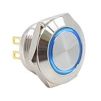 E-Switch PVT4FS4SS344 Anti-Vandal ANTI-VANDAL, 50mA 24VDC, SPST Off-(On), ຕິດຕັ້ງບົດ, ການບົດຮອບດ້ານໜ້າ