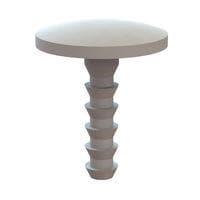 Essentra Components 27AMR0940375 ສ່ວນຕິດຕັ້ງ Snap-Together Rivet Male Adjustable Rivet, .070 - .290 Panel, .354 OD