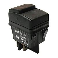 E-Switch PB242D212R-227T ປຸ່ມກົດ Pushbutton, DPST, ປິດ-ເປີດ, ຕິດຕັ້ງແຜ່ນ, ກົດໃນ, ສີດໍາ, LED, ສີສຸດສົ້ມ, IP54