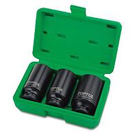 TOPTUL GDAI0303-  3PCS 1/2inch DR. Hub Nut Deep Impact Socket Set