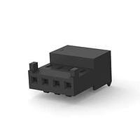 AMP Connectors - TE Connectivity 3-1744367-4 ຮອດເດີແລະຮູງສາຍສົ່ງ 04P MTA100 CONN ASSY 30AU/TIN