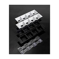 Ledil C16590_DAISY-4X1-SHD ເລນສ໌ LED ມັດສະເຫຼີມມຸດ ສີດຳ 4 ຕຳແໜ່ງ ເລນສ໌ກັບແສງ ຂາຍແບ່ງ