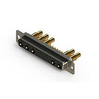 EDAC 628-17W5222-5T1 ຕົວເຊື່ອມຕໍ່ Mixed Contact D-Sub Connectors Vertical Combo Dsub