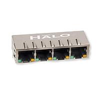 HALO Electronics HFJ14-E2450GRP-L12RL Modular 10/100 EXT TEMP 1x4 RJ45 GR1089 G/Y LED