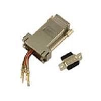 NorComp RJADK25S7080811 ອະເດັບເຕີ D-Sub ແລະ ຕົວແປເພດ 25P ຍິງ ເປັນ RJ45 ຊຸດອະເດັບເຕີສີດໍາ