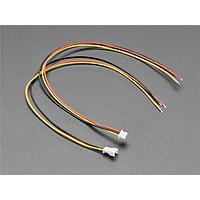 Adafruit 4721 ຊຸດຄູ່ສອງສາຍສະກັດ 1.25mm Pitch 3-pin Cable Matching Pair - ຍາວ 40cm - ສອດຄ້ອງກັບ Molex PicoBlade