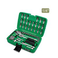 TOPTUL GCAI5102 1/4" DR. Flank Socket &amp; Hex Key Wrench Set (51 pcs)