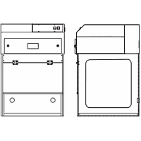 Air Science P5-24-XTS-SafeSEARCH-G Hood Fume ແບບບໍ່ມີທໍ່ (24")