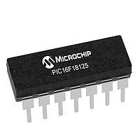 Microchip Technology PIC16F18125-I/P MCUs 14KB Flash, 512B RAM, 128B EEPROM, 12b Diff. ADCC, 2x16-bit dual PWM