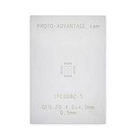 Chip Quik IPC0082-S ປຸ່ມຊອກເກັດ & ອະເດບເຕີ QFN-20 Stencil