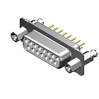 Molex / FCT 173109-0582 ມາດຕະຖານຄວາມໜາແຮງ FCT DSUB STR PC RCPT 09 PN W/SNAPIN