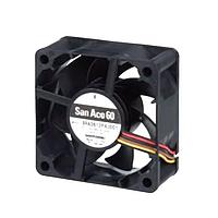 Sanyo Denki 9RA0612J4001 ພັງລົມ DC Axial, 60x60x25mm, 12VDC, 38.8CFM, ສຽງເສຍນ້ອຍ, ປະຢັດພະລັງງານ, Rib, Tach