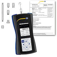 PCE DFG N 500-ICA ເຄື່ອງວັດແທກແຮງ (0~500 N; 0,1 N; ISO Calibration Cert.)