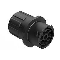 Amphenol SINE Systems RTS1BS12N8SHEC03R ປະຕູຮັບສະຫນອງ Receptacle, Inline, 8 ຕຳແໜ່ງ, ຜູ້ຍິງ, ຂະໜາດ Shell 12, ຢາງຊິໂລຄອນ Seal ແລະ End Cap ມີການປິດສາຍສ່ວນບຸກຄົນທີ່ລົດລົງ