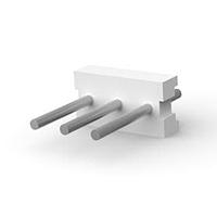AMP Connectors - TE Connectivity 640384-3 ປລັກຮາງ FLAT HEADER STRT 3P Round post tin