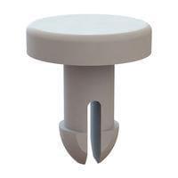 Essentra Components 27PIF0024 ປຸດກັບການກົດ Push-In Rivet Push In Fastener, ຮູ Hole .245, ຄວາມຫນາ Panel .365