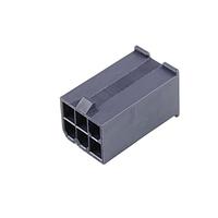 Molex 46993-0611 ປຸກຮູຊິ້ງ MiniFitJr Plg FH /DR 6Ckt V2 ສີດຳ
