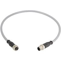 HARTING 21348485882075 ເຄື່ອງສາຍ Ethernet / ເຄື່ອງສາຍເຄືອກ M12-A 8PIN M/F ST ສອງທ້າຍ 7.5M PVC