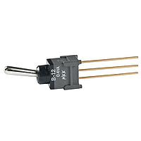 NKK Switches B12AW ສະຫນັບສະຫນູນ Toggle SPDT ON-ON .394 BAT EXTENDED PC .4VA
