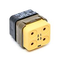 DEUTSCH - TE Connectivity DMC-M04-12AN ຕູ້ຕໍ່ຕໍ່ມິລສເປັກສະກັນຮູບສະເກດ DMC INS P 4C 4#12 N LC