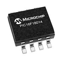 Microchip Technology PIC16F18014-E/SN ເຄື່ອງຄວບຄຸມຈຸດຕໍ່ຕໍ່ 8-bit - MCU 7KB Flash, 128EE, 512B RAM, 10b ADC, PWM, CCP, HLT, WDT, PPS, EUSART, SPI/I2C