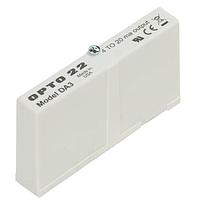 Opto 22 DA3 ໂມດູນອອດພຸດກະສົບປະຕິບັດ G1 4-20 mA ອອດພຸດອນາລອກ