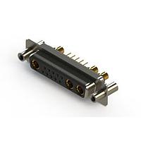 EDAC 628-13W3224-4T4 ຕົວເຊື່ອມຕໍ່ Mixed Contact D-Sub Connectors Vertical Combo Dsub