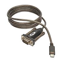 Tripp Lite U209-005-C ສາຍຄອມພິວເຕີ USB 2.0 USB-C ເປັນ DB-9 Adapter Cbl 5'