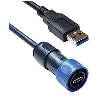 Bulgin PXP4040/C/A/2M00 USB 3.1 Gen 1 4002 ຊີຣີ C-Type USB ການເຊື່ອມຕໍ່ 2M ສາຍ