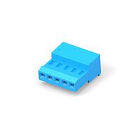 AMP Connectors - TE Connectivity 3-641239-5 ຮູງຮັບ Receptacle RCPT 5P BLU 30 AU