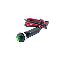 Mallory Sonalert FL1A-8SW-1-G12V ໄຟສະແດງບົດບົດ LED ສີຂຽວ 8MM ນັດ 12VAC/DC